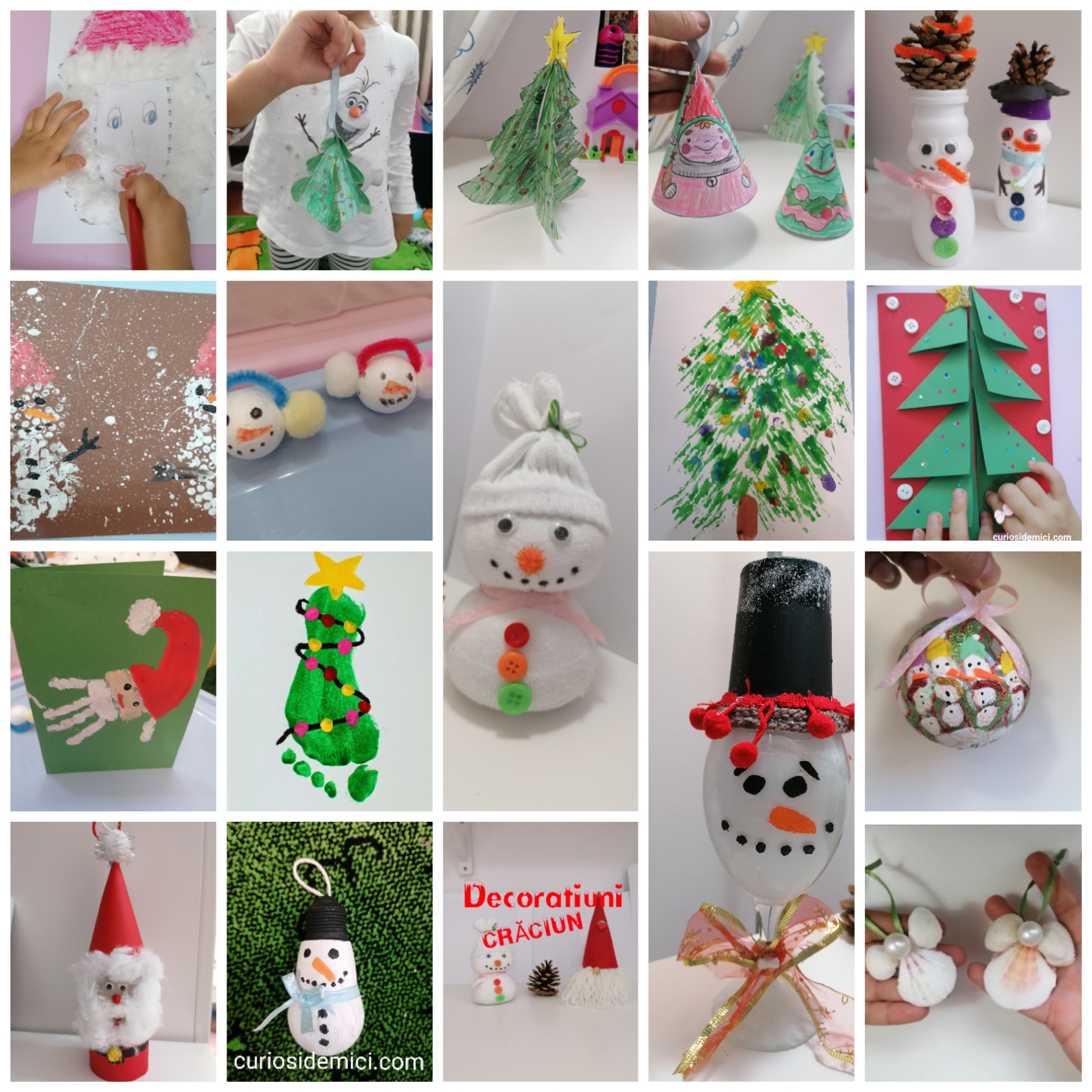 Crafturi de iarna pentru copii. Iarna și sărbătorile de iarna: crafturi, felicitari, idei cadouri. Curiosi de mici.